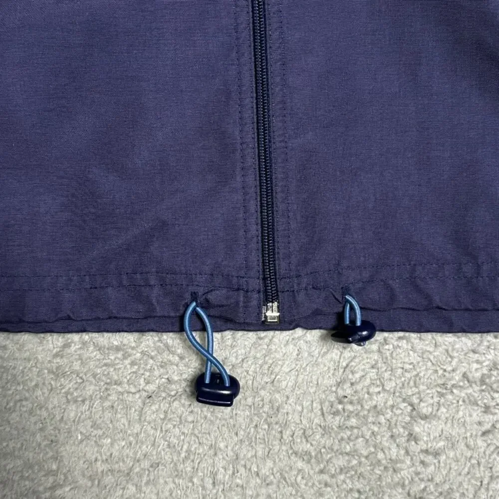 Wilson Men's Large Blue Vest Full Zip Hooded Tennis Golf Outdoor Activewear EUC